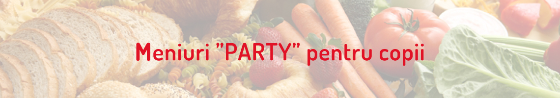 Banner meniuri party meniuri pentru copii